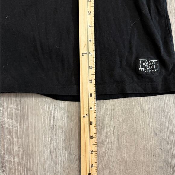 Rock Revival Men’s Large Black Logo Graphic T-Shirt - Picture 8 of 9